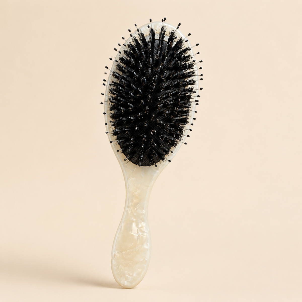 Pearlescent Acetate Boar Bristle Cushion Hair Brush